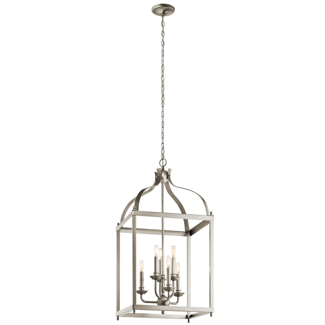 Kichler Canada - 42568NI - Six Light Foyer Chandelier - Larkin - Brushed Nickel