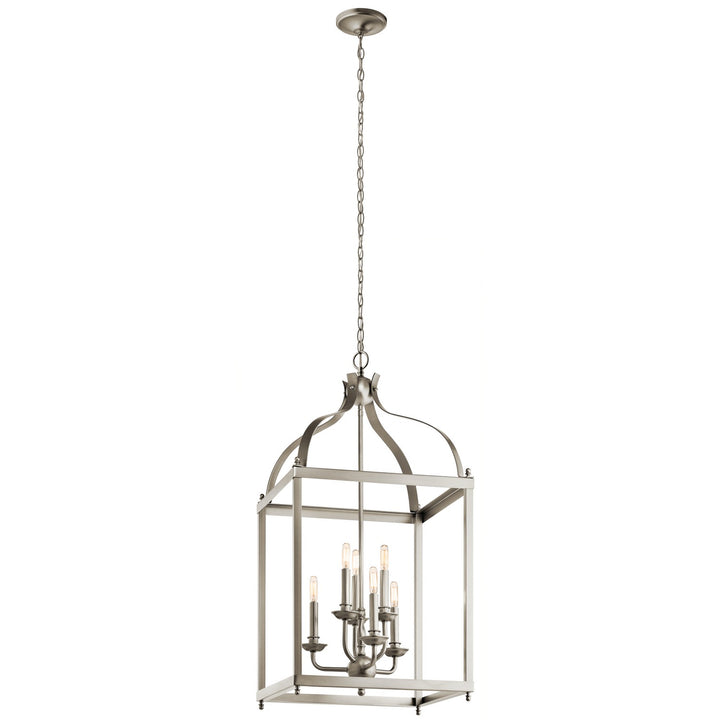 Kichler Canada - 42568NI - Six Light Foyer Chandelier - Larkin - Brushed Nickel