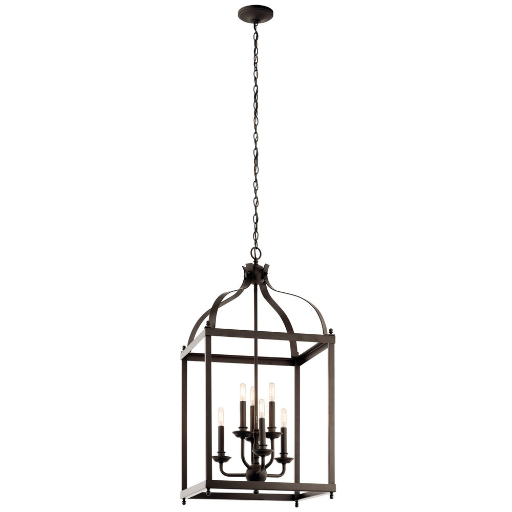 Kichler Canada - 42568OZ - Six Light Foyer Chandelier - Larkin - Olde Bronze