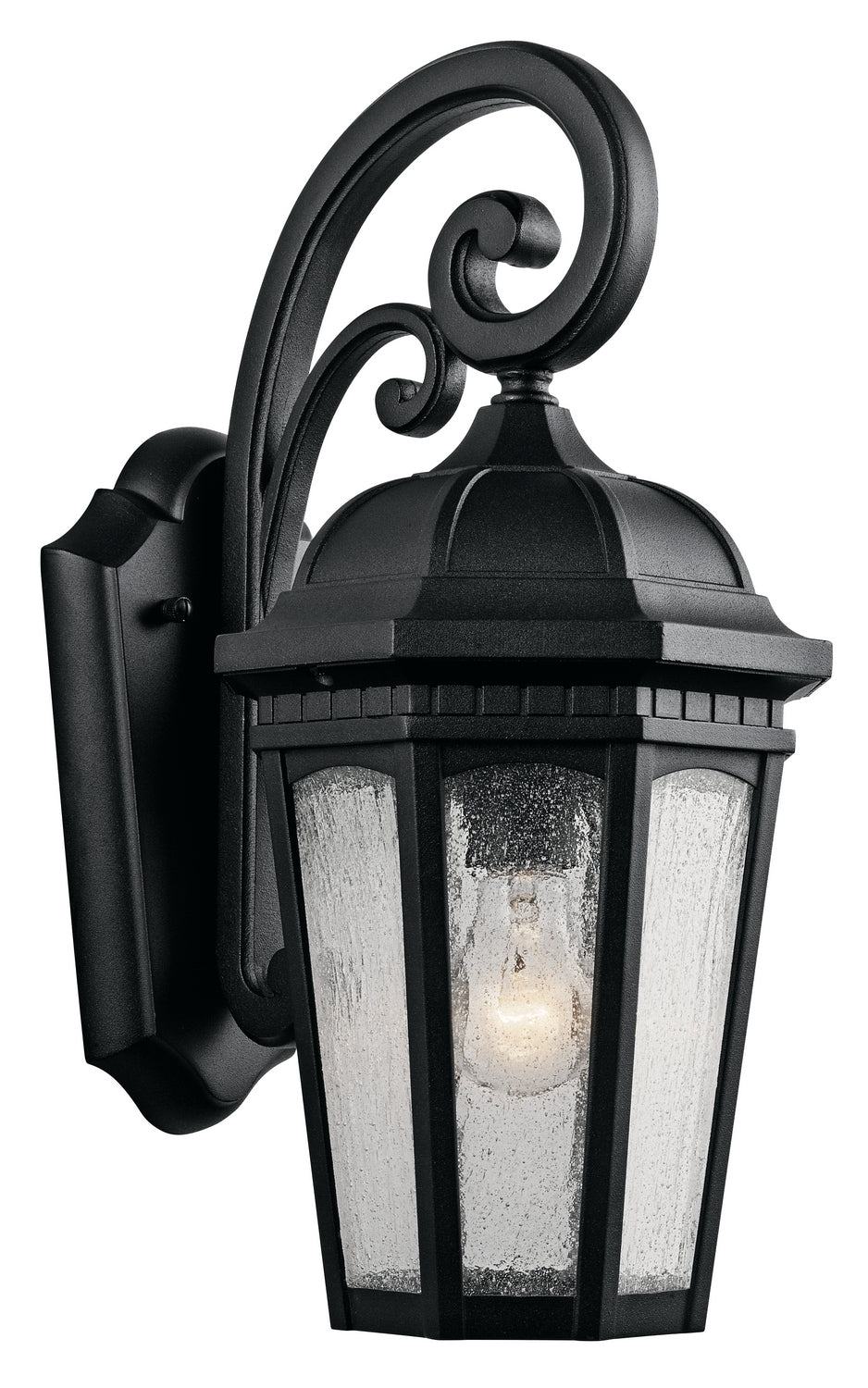Kichler Canada - 9033BKT - One Light Outdoor Wall Mount - Courtyard - Textured Black