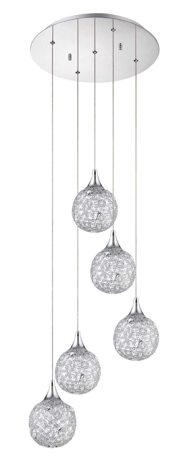 Solaro Five Light Pan in Chrome Kendal Canada