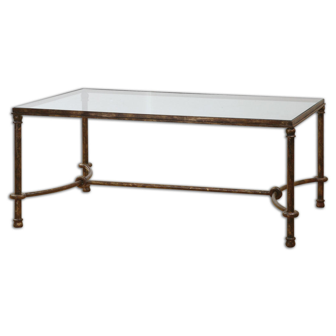 Warring Coffee Table in Rustic Bronze Patina - available from The Lighting Shoppe, trusted by Canadian homeowners