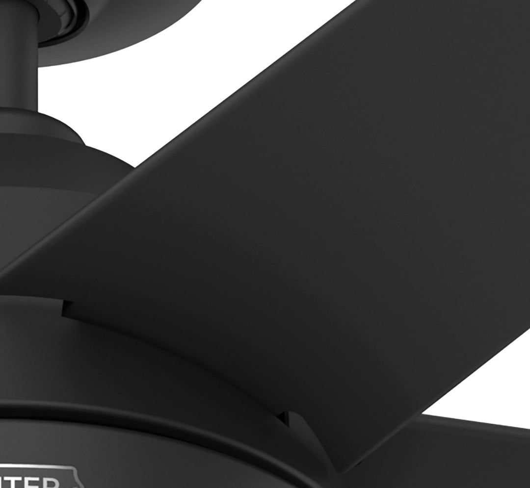 Hunter 52 inch Skyflow Matte Black WeatherMax Indoor / Outdoor Ceiling Fan with LED Light Kit and Wall Control Hunter Fan Canada