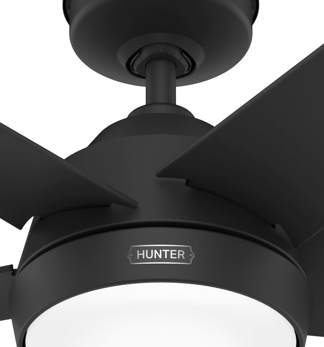 Hunter 52 inch Skyflow Matte Black WeatherMax Indoor / Outdoor Ceiling Fan with LED Light Kit and Wall Control Hunter Fan Canada