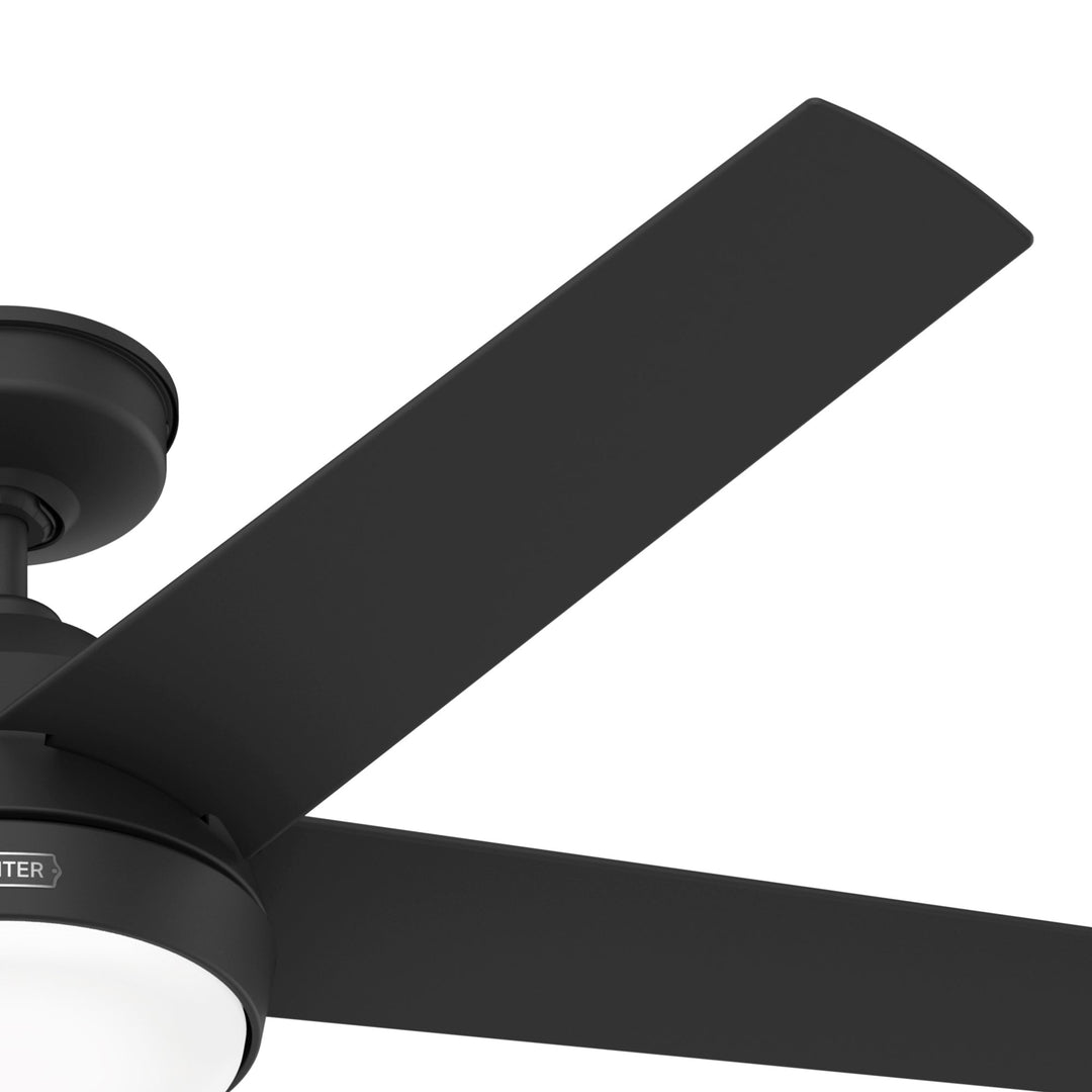 Hunter 52 inch Skyflow Matte Black WeatherMax Indoor / Outdoor Ceiling Fan with LED Light Kit and Wall Control Hunter Fan Canada