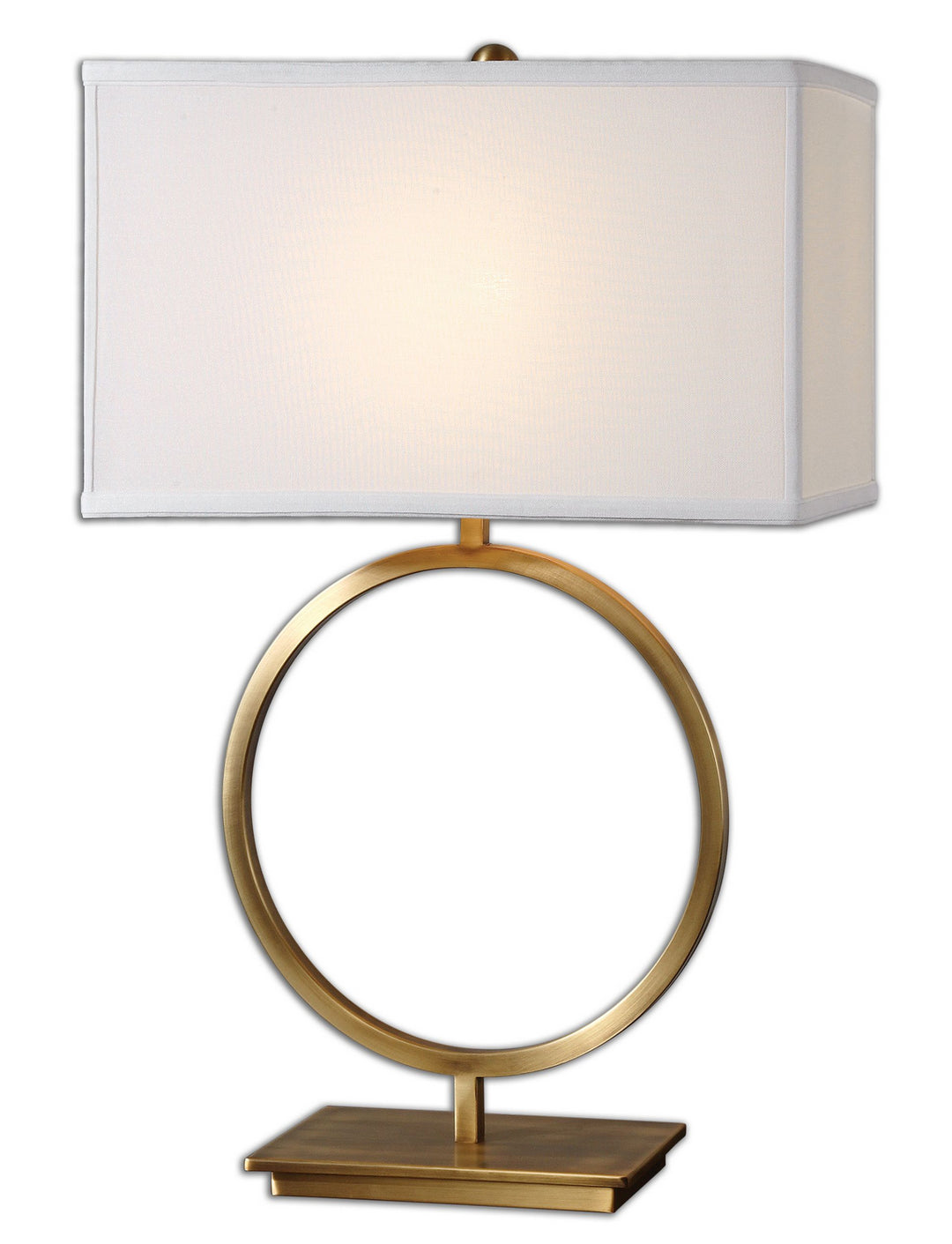 Duara One Light Table Lamp in Brushed Brass - available from The Lighting Shoppe, trusted by Canadian homeowners