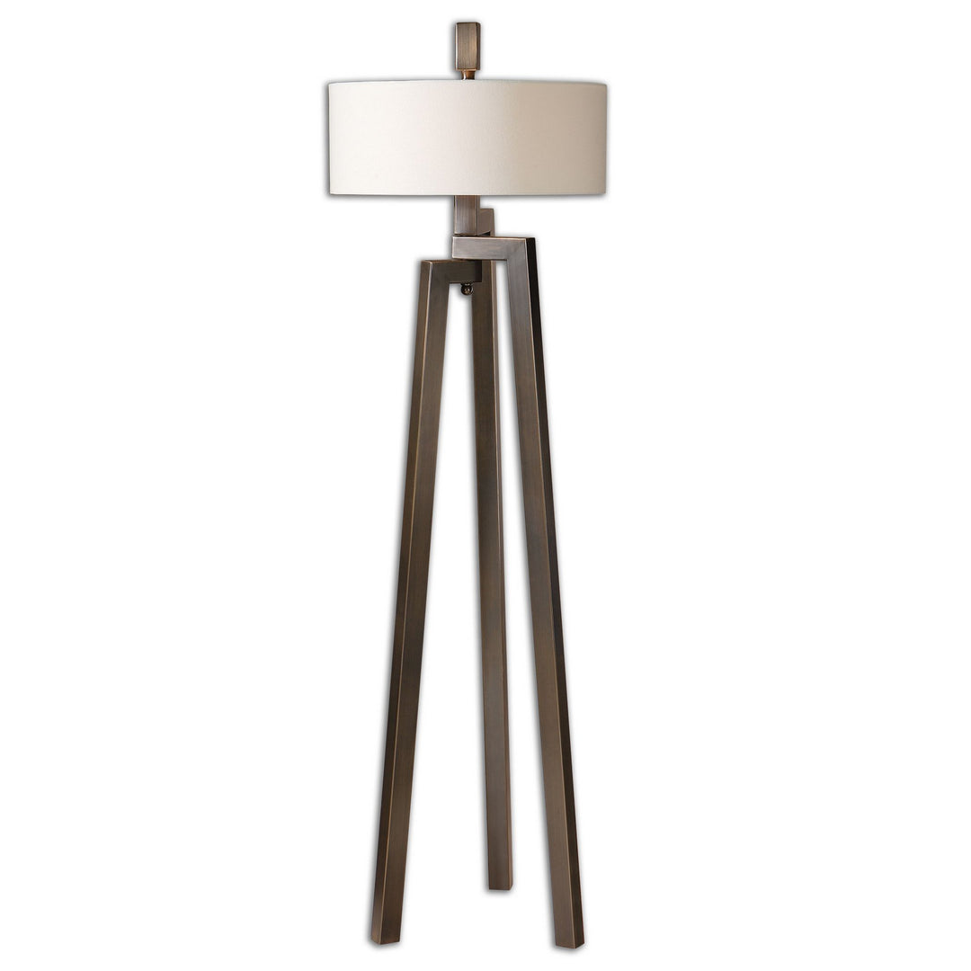 Mondovi Two Light Floor Lamp in Antiqued Brushed Bronze w/Gold Undertones - available from The Lighting Shoppe, trusted by Canadian homeowners
