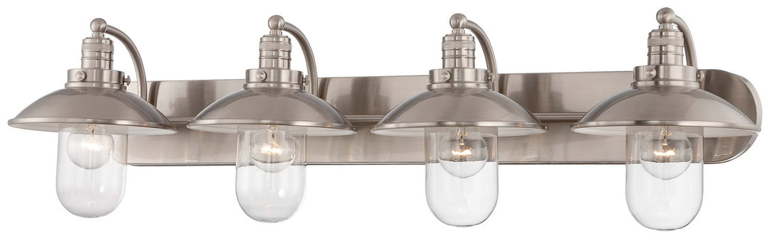 Downtown Edison Four Light Bath in Downtown Edison - available from The Lighting Shoppe, trusted by Canadian homeowners