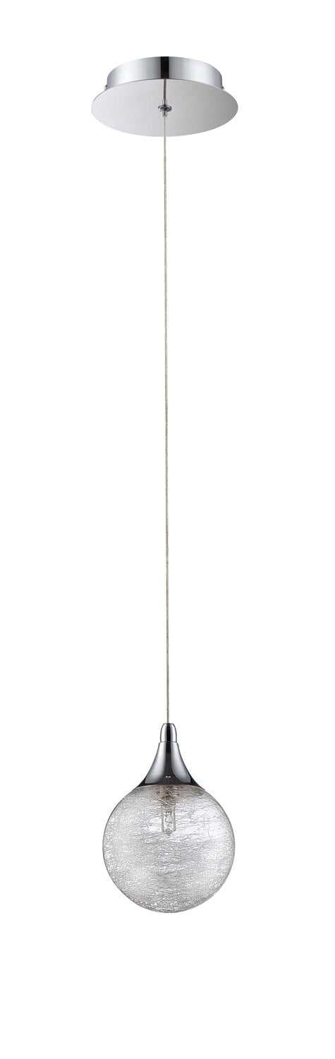 Fybra One Light Pendant in Chrome Kendal Canada