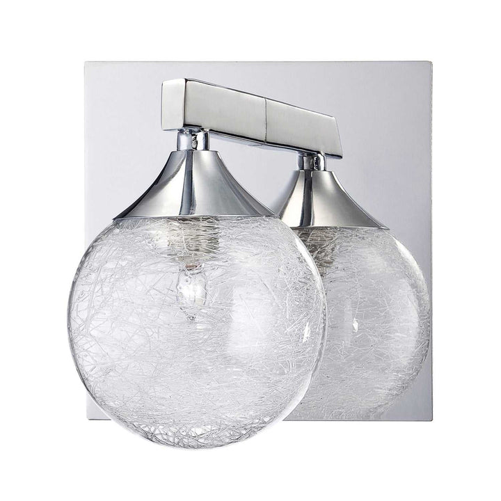 Fybra One Light Bath Sconce in Chrome Kendal Canada