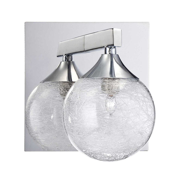 Fybra One Light Bath Sconce in Chrome Kendal Canada