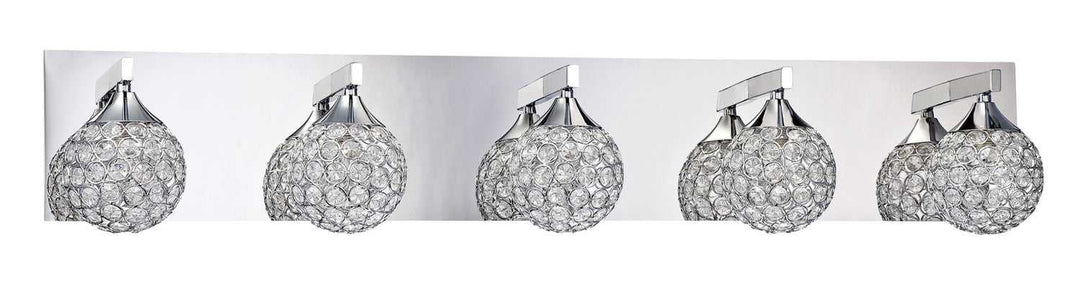 Crys Five Light Bath in Chrome Kendal Canada