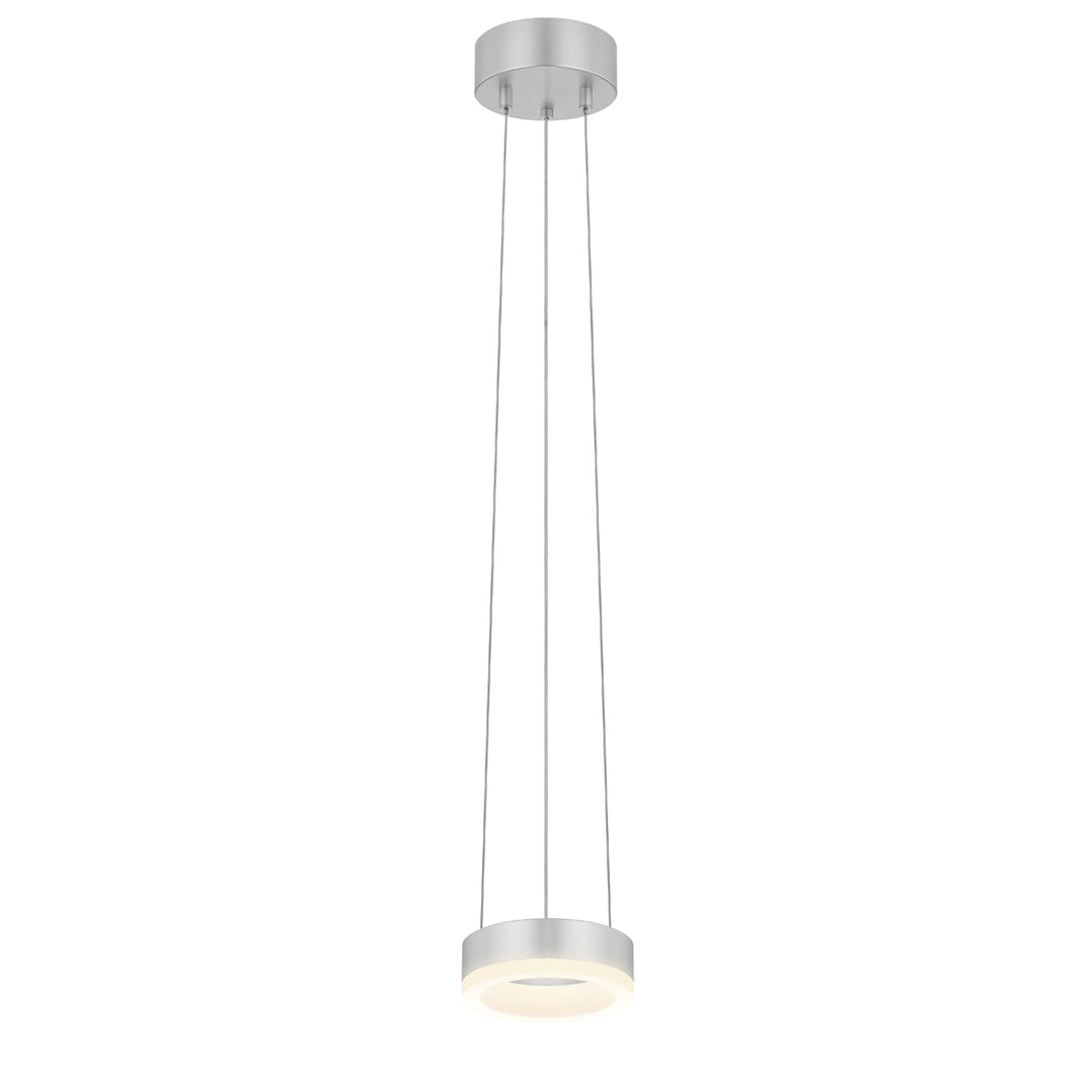 Corona LED Pendant in Bright Satin Aluminum - available from The Lighting Shoppe, trusted by Canadian homeowners