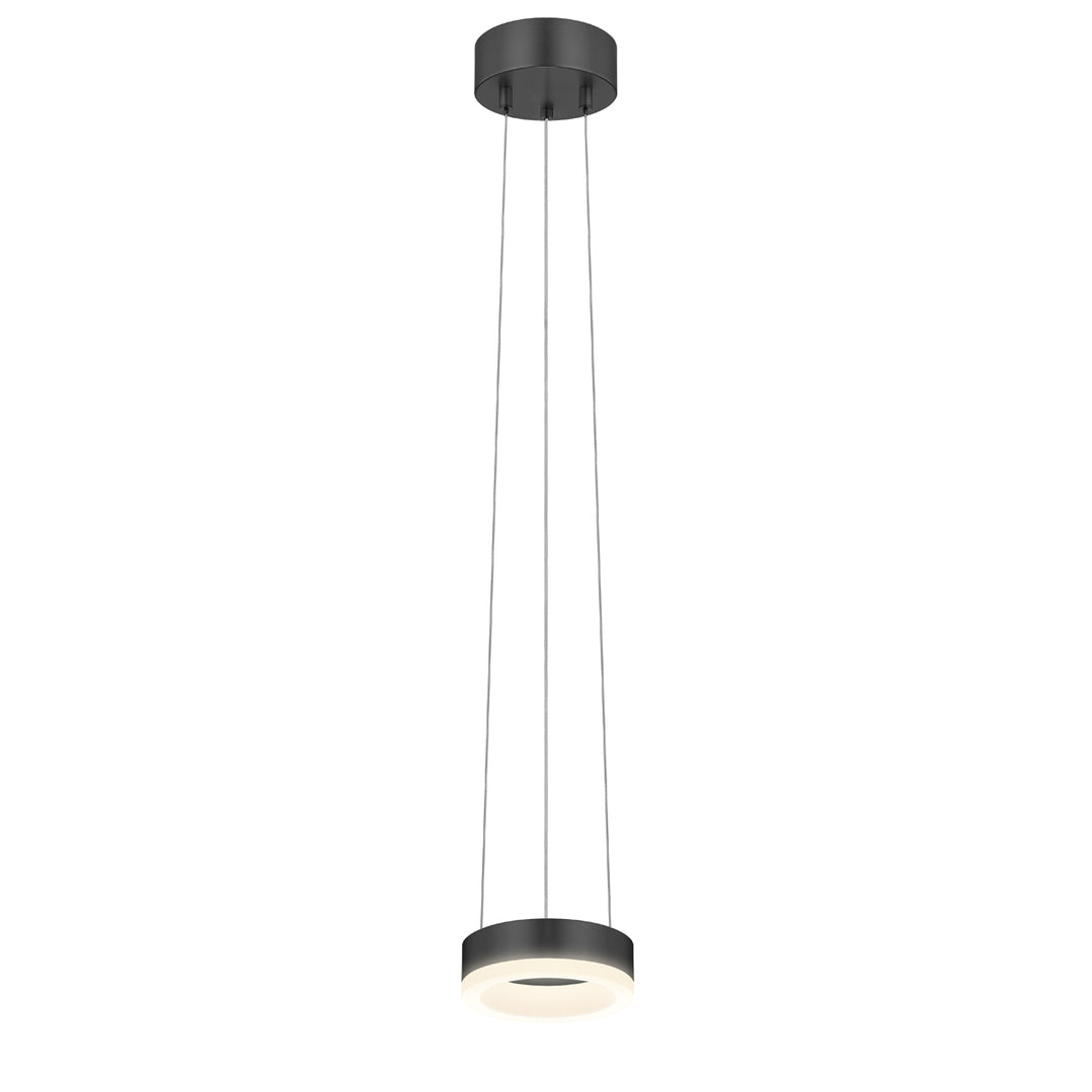 Corona LED Pendant in Satin Black - available from The Lighting Shoppe, trusted by Canadian homeowners