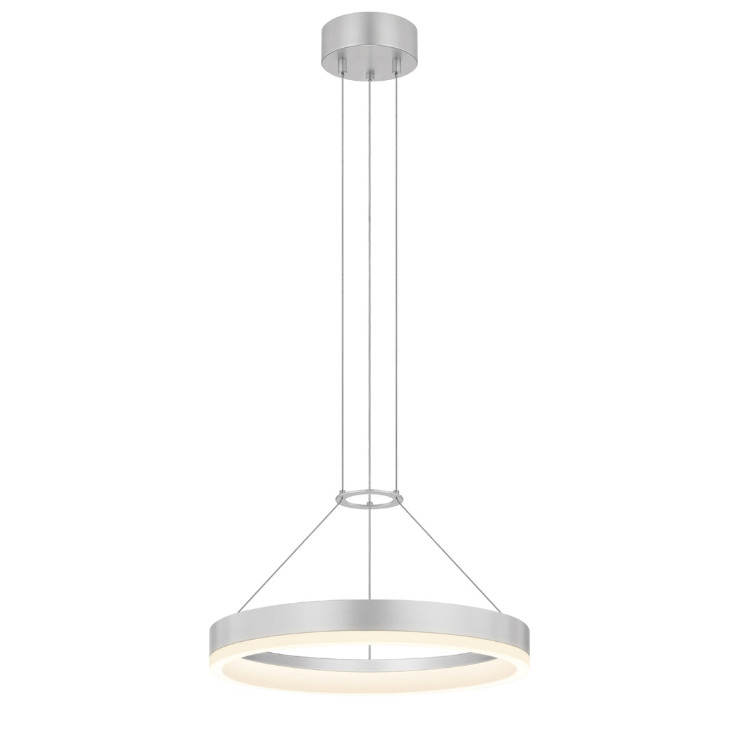 Corona LED Pendant in Bright Satin Aluminum - available from The Lighting Shoppe, trusted by Canadian homeowners