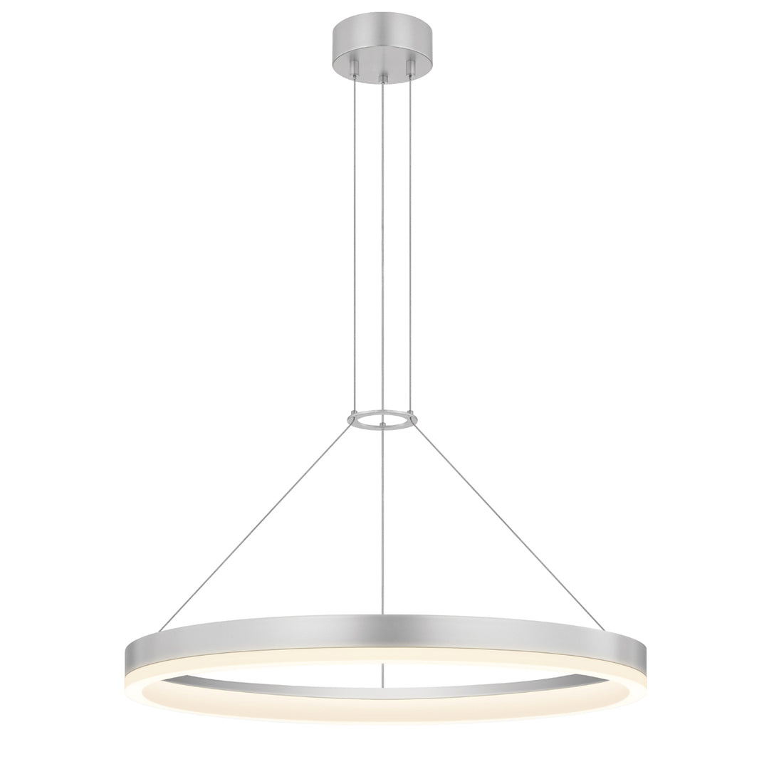 Corona LED Pendant in Bright Satin Aluminum - available from The Lighting Shoppe, trusted by Canadian homeowners