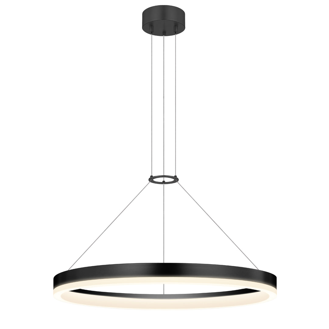 Corona LED Pendant in Satin Black - available from The Lighting Shoppe, trusted by Canadian homeowners