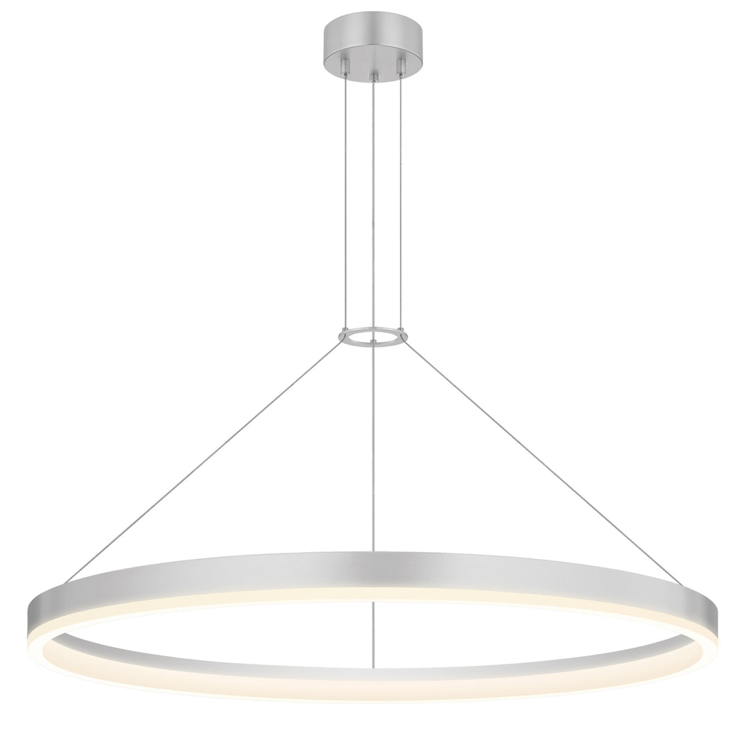 Corona LED Pendant in Bright Satin Aluminum - available from The Lighting Shoppe, trusted by Canadian homeowners