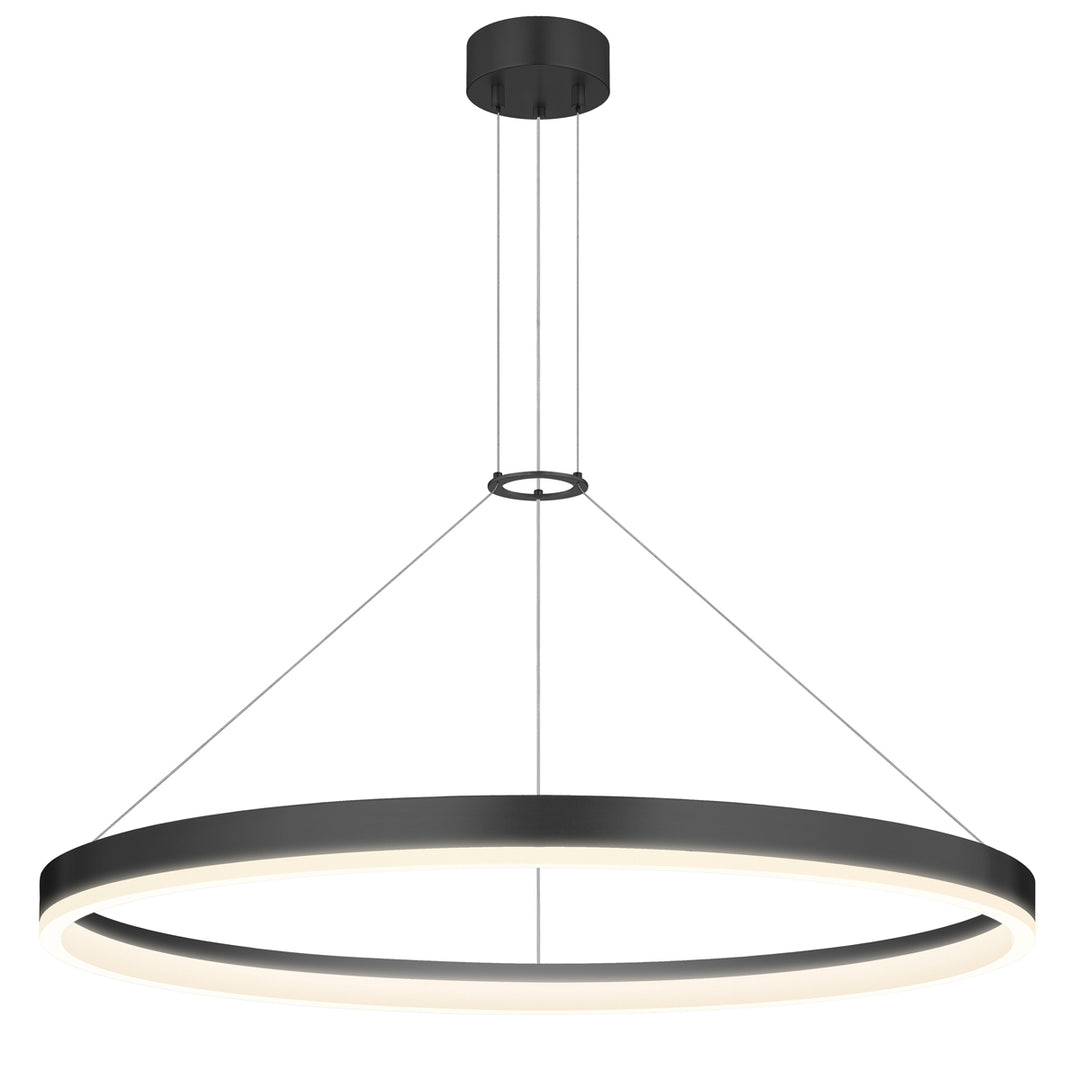 Corona LED Pendant in Satin Black - available from The Lighting Shoppe, trusted by Canadian homeowners