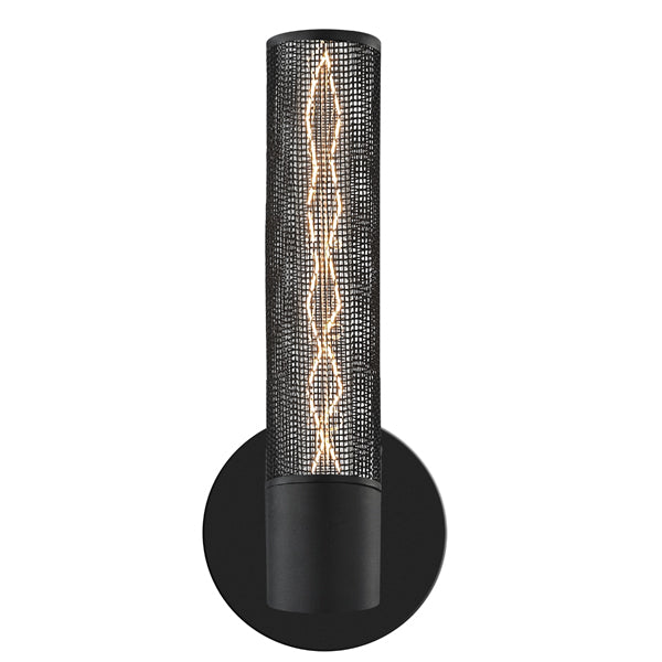 Urban Edge One Light Wall Sconce in Textured Black - available from The Lighting Shoppe, trusted by Canadian homeowners