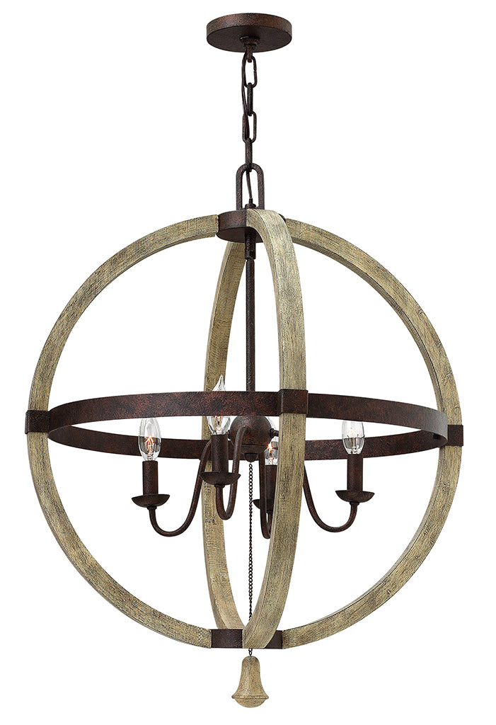 Middlefield LED Chandelier in Iron Rust - available from The Lighting Shoppe, trusted by Canadian homeowners