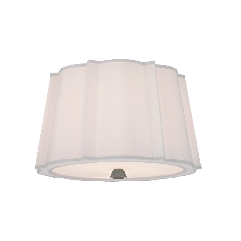 Humphrey Two Light Flush Mount in Polished Nickel - available from The Lighting Shoppe, trusted by Canadian homeowners