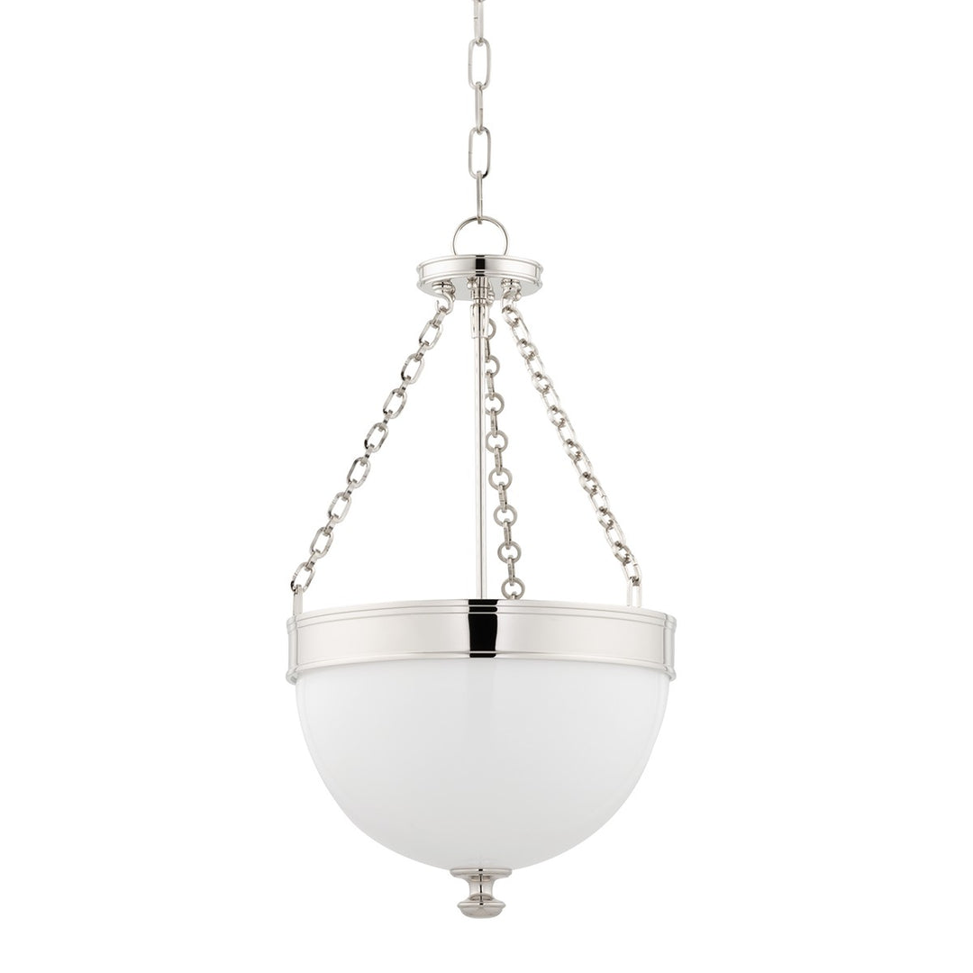 Barrington Three Light Pendant in Polished Nickel - available from The Lighting Shoppe, trusted by Canadian homeowners