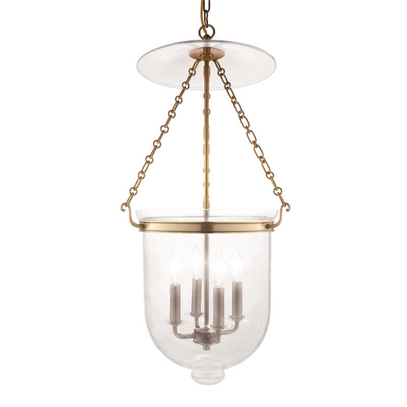 Hudson Valley Canada - 255-AGB-C1 - Four Light Pendant - Hampton - Aged Brass