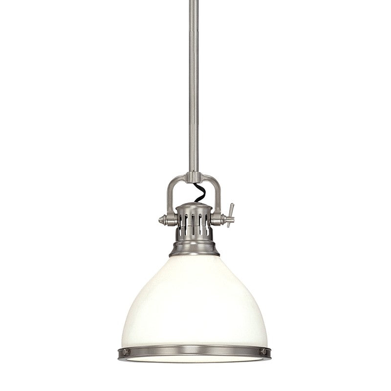 Randolph One Light Pendant in Polished Nickel - available from The Lighting Shoppe, trusted by Canadian homeowners