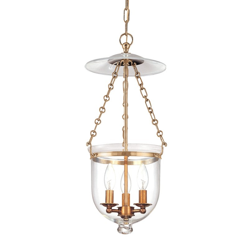 Hudson Valley Canada - 252-AGB-C1 - Three Light Pendant - Hampton - Aged Brass