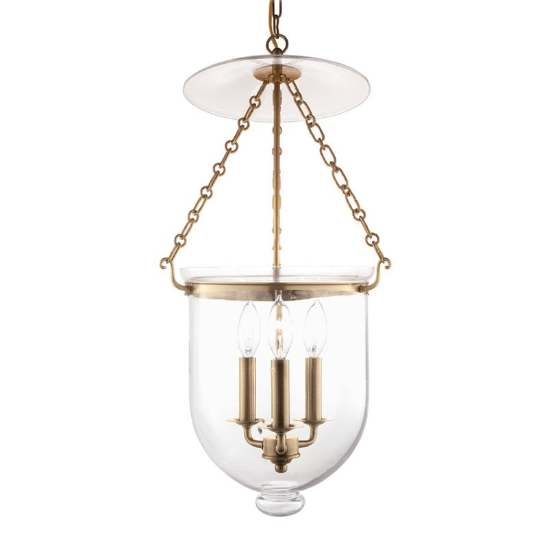 Hudson Valley Canada - 254-AGB-C1 - Three Light Pendant - Hampton - Aged Brass