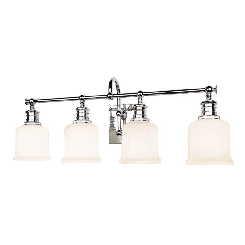 Keswick Four Light Bath Bracket in Polished Chrome - available from The Lighting Shoppe, trusted by Canadian homeowners