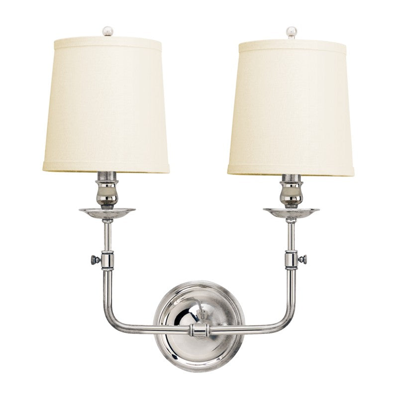 Hudson Valley Canada - 172-PN - Two Light Wall Sconce - Logan - Polished Nickel