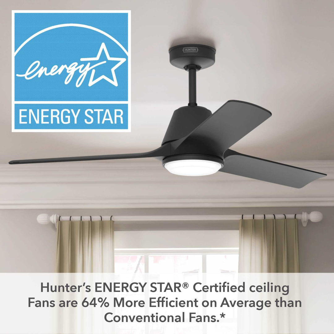 Aeronaut Outdoor Smart Fan with LED Light 52 inch with Remote DC Motor Hunter Fan Canada