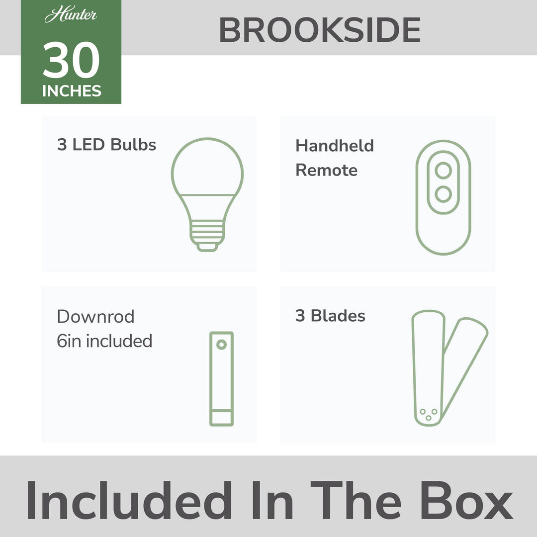 Brookside Jasmine Roth Indoor Fandelier with LED Light 30 inch with remote Hunter Fan Canada
