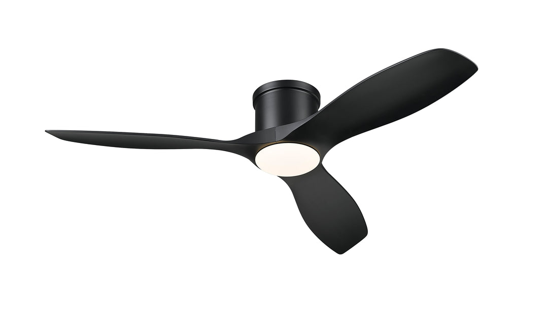 Apollo 52" Flush Ceiling Fan in Matte Black Mirage Lighting Group