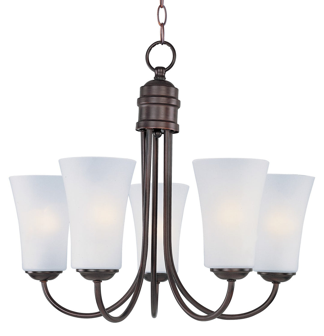 Maxim - 10045FTOI - Five Light Chandelier - Logan - Oil Rubbed Bronze