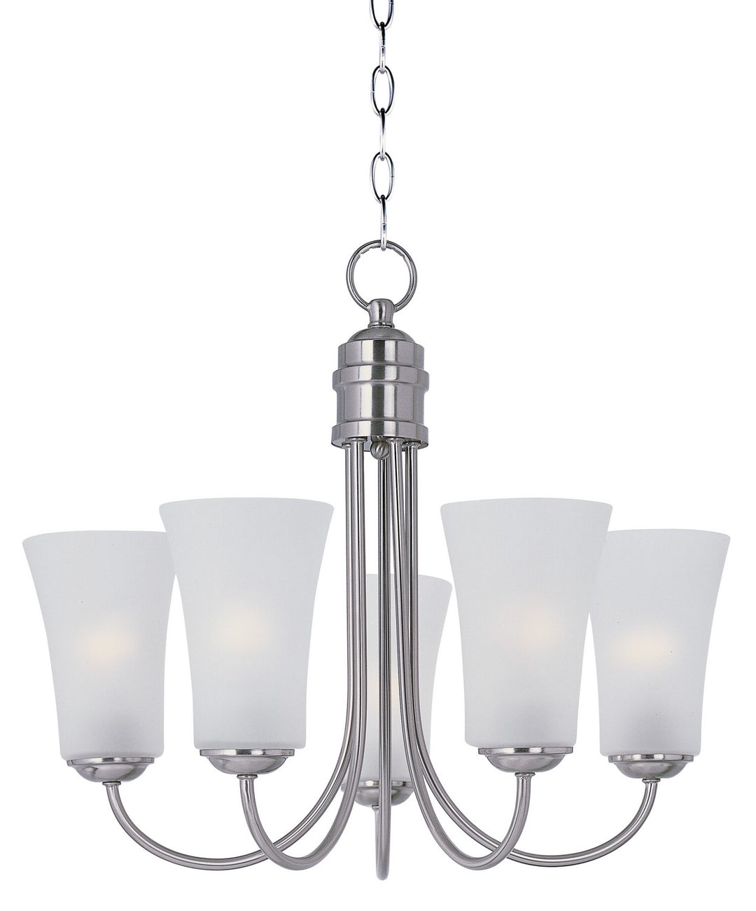 Maxim - 10045FTSN - Five Light Chandelier - Logan - Satin Nickel