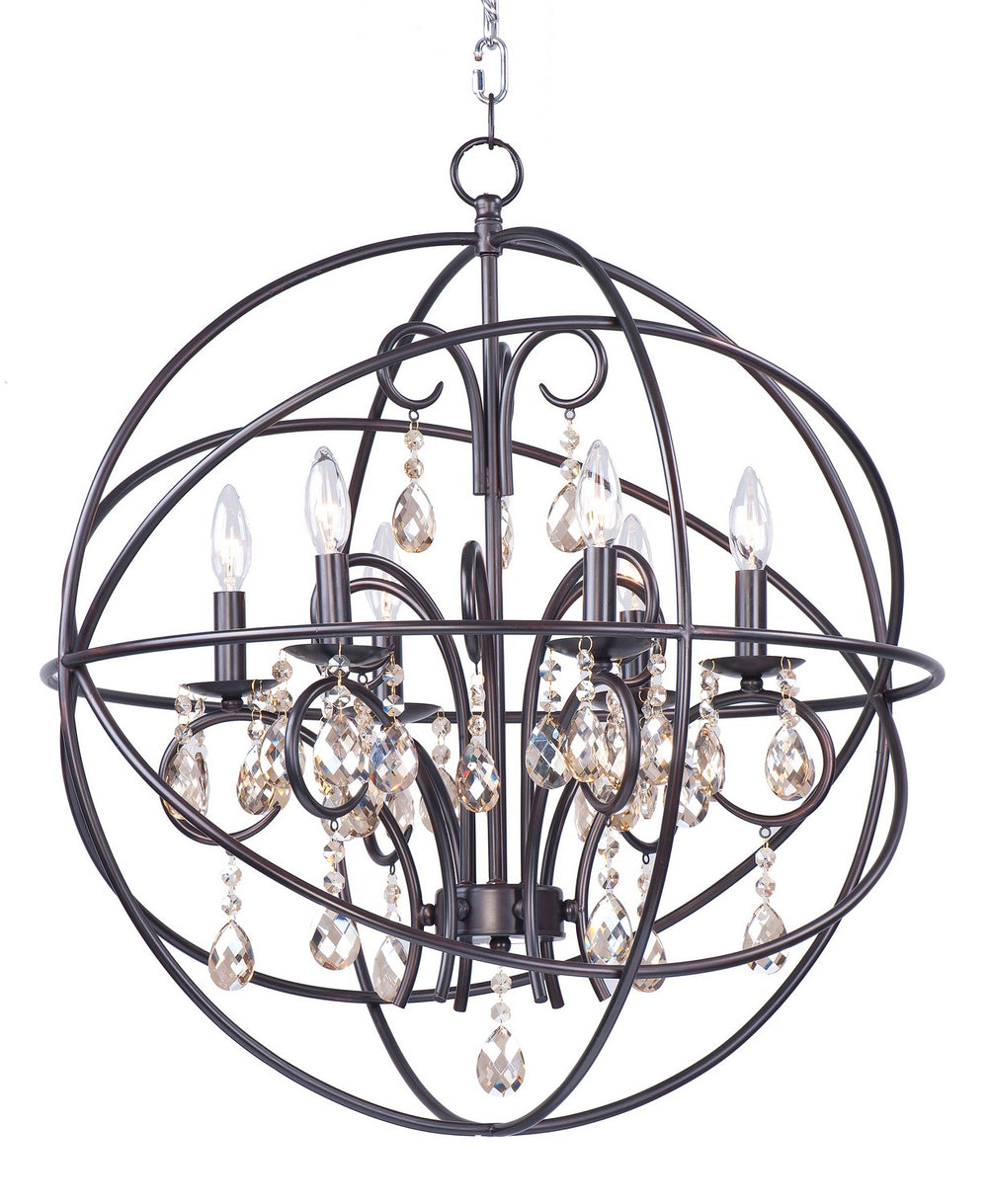 Maxim - 25144OI - Six Light Pendant - Orbit - Oil Rubbed Bronze