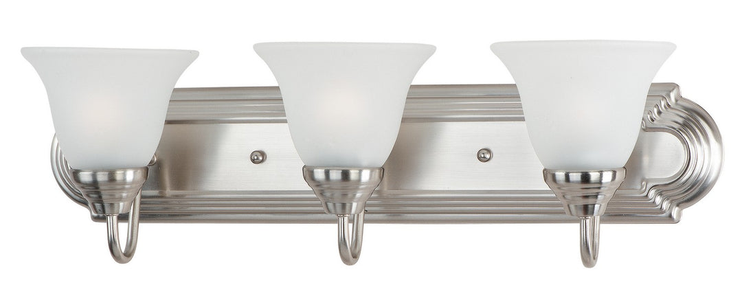 Maxim - 8013FTSN - Three Light Bath Vanity - Essentials - 801x - Satin Nickel