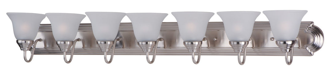 Maxim - 8016FTSN - Seven Light Bath Vanity - Essentials - 801x - Satin Nickel