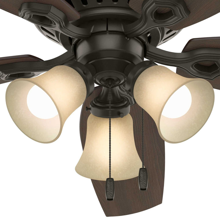 Builder Low Profile with 3 Lights 52 inch Hunter Fan Canada