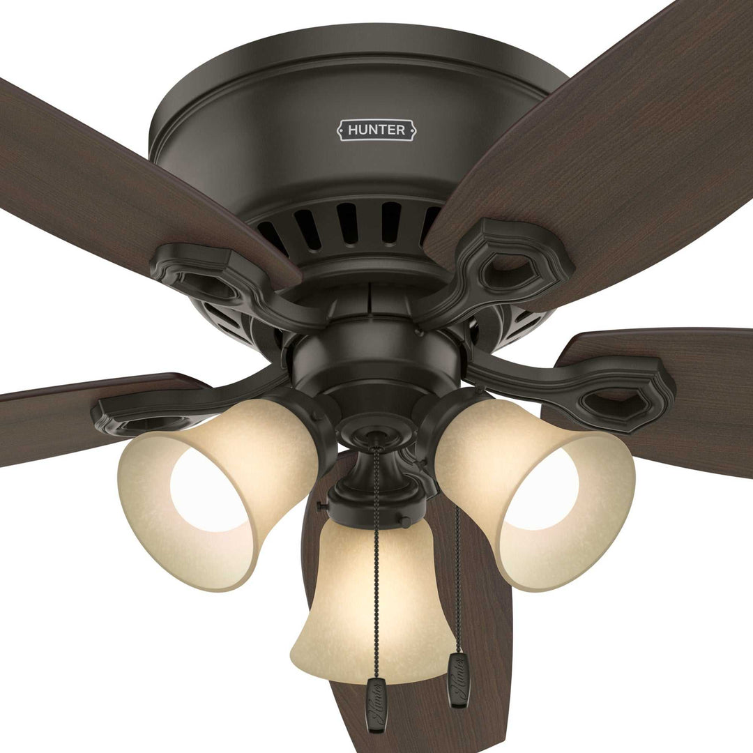 Builder Low Profile with 3 Lights 52 inch Hunter Fan Canada