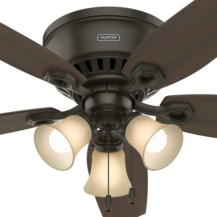 Builder Low Profile with 3 Lights 52 inch Hunter Fan Canada