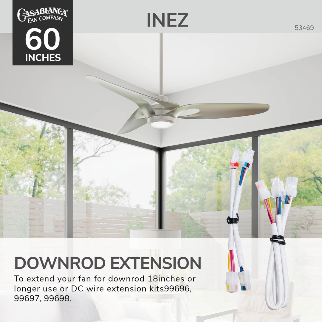 Inez Outdoor ENERGY STAR DC with LED Light 60 inch with remote and wall control Hunter Fan Canada