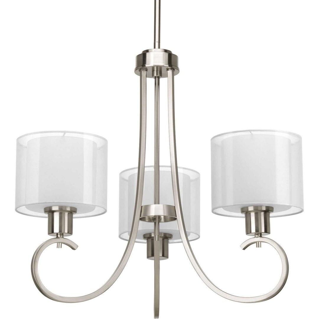 Progress Canada - P4695-09 - Three Light Chandelier - Invite - Brushed Nickel