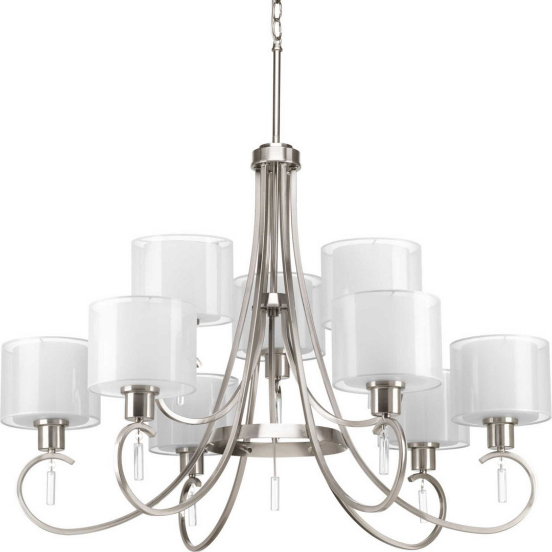 Progress Canada - P4697-09 - Nine Light Chandelier - Invite - Brushed Nickel