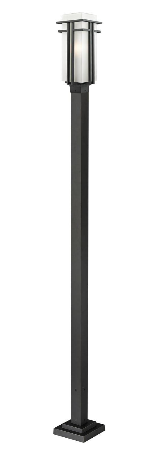Abbey One Light Outdoor Post Mounted Fixture in Black - available from The Lighting Shoppe, trusted by Canadian homeowners