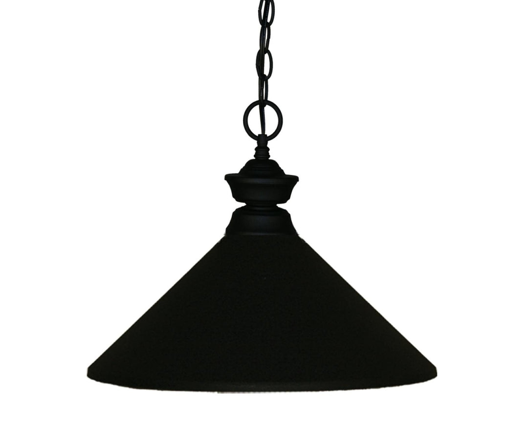 Pendant Lights One Light Pendant in Matte Black - available from The Lighting Shoppe, trusted by Canadian homeowners