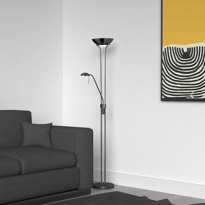 Dainolite Canada - 505F-MB - Three Light Floor Lamp - Contemporary - Black